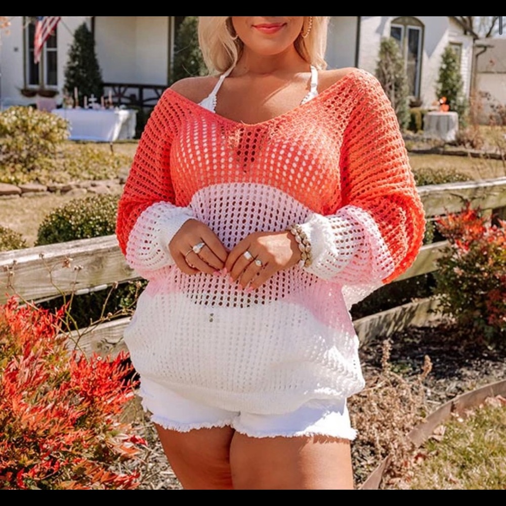 Knotted back sweater